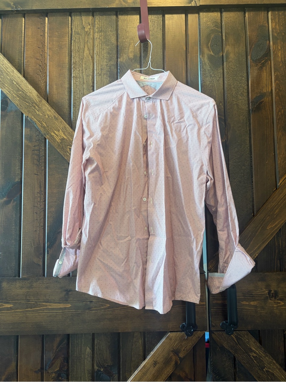 Ben Sherman Light red Micro-Pattern Dress Shirt